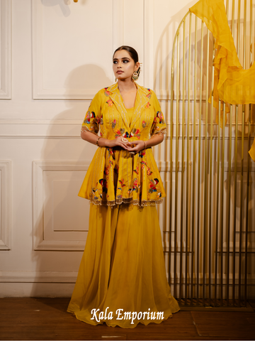 Sharara Co-ord With Cut Dana Work