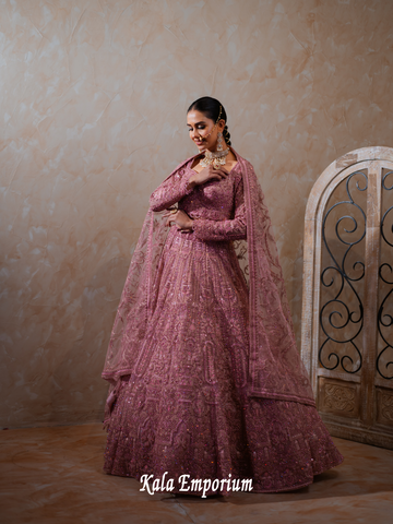 Lehenga Choli With Pearl Sequins And Thread Work