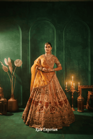 Lehenga With Sequins and Zari Work