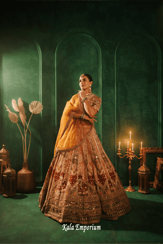 Lehenga With Sequins and Zari Work