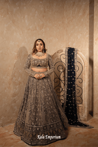 Lehenga With Sequins and Thread Work